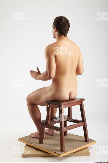 Whole Body Man Artistic poses White Nude Athletic