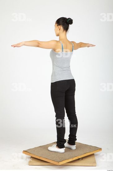 Whole Body Woman Animation references T poses Sports Slim Studio photo references