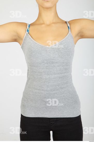 Upper Body Whole Body Woman Animation references Sports Singlet Slim Studio photo references