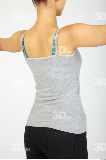 Upper Body Whole Body Woman Animation references Sports Singlet Slim Studio photo references