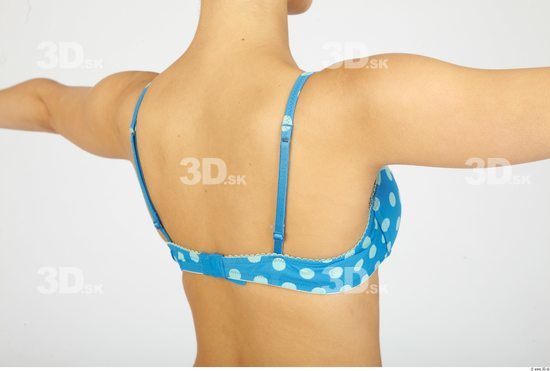 Whole Body Back Woman Animation references Underwear Bra Slim Studio photo references