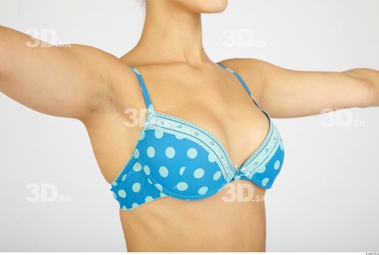 Chest Whole Body Woman Animation references Underwear Bra Slim Studio photo references