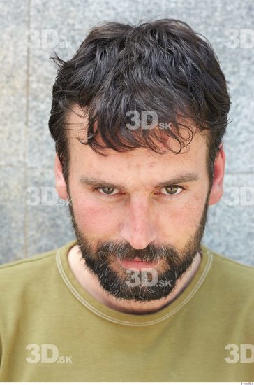 Head Man Athletic Bearded Street photo references