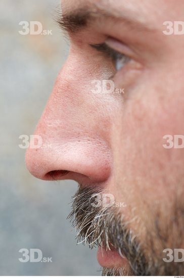 Nose Head Man Athletic Bearded Street photo references