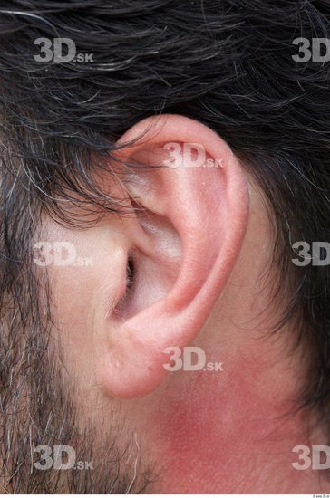 Ear Head Man Athletic Street photo references