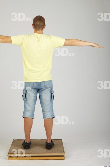 Whole Body Man T poses Casual Athletic Studio photo references