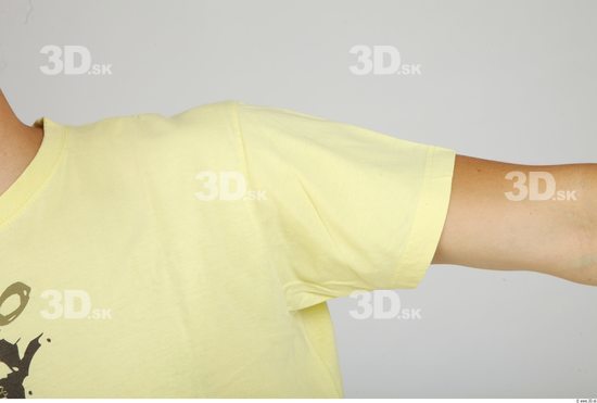 Arm Whole Body Man Casual Shirt T shirt Athletic Studio photo references