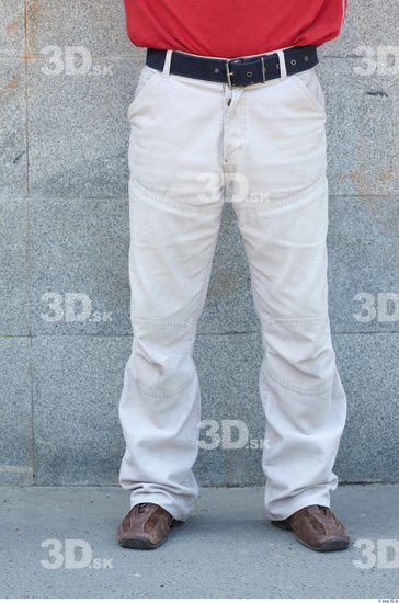 Leg Man White Casual Trousers Slim