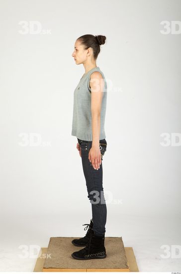 Whole Body Woman Animation references Casual Underweight Studio photo references