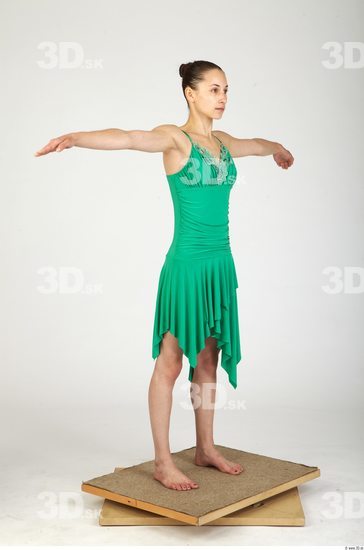 Whole Body Woman Animation references T poses Casual Formal Dress Underweight Studio photo references