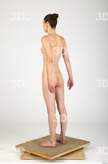 Whole Body Woman Animation references Nude Casual Underweight Studio photo references