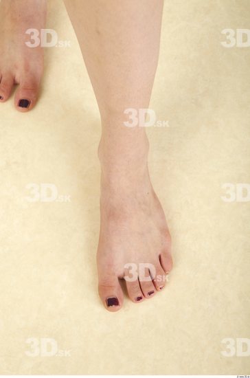 Foot Whole Body Woman Animation references Nude Casual Underweight Studio photo references