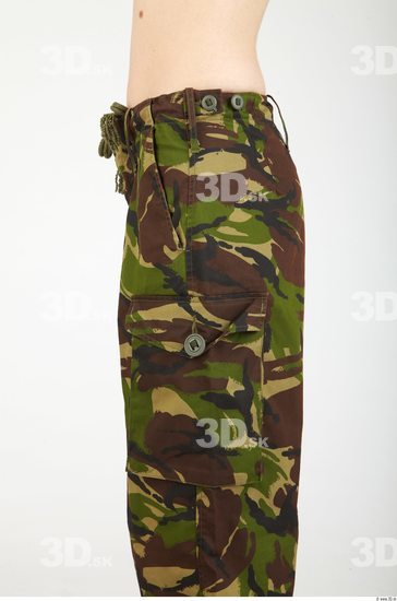 Thigh Whole Body Woman Animation references Army Trousers Slim Studio photo references