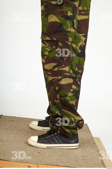 Calf Whole Body Woman Animation references Army Trousers Slim Studio photo references