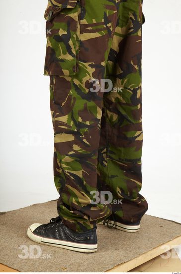 Calf Whole Body Woman Animation references Army Trousers Slim Studio photo references