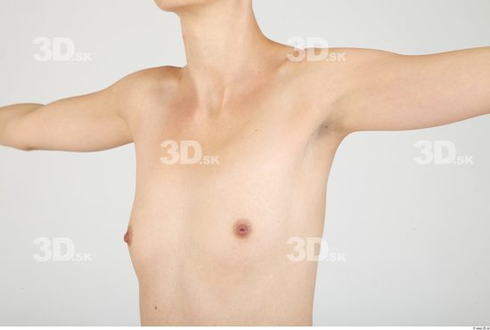 Chest Whole Body Woman Animation references Nude Slim Studio photo references