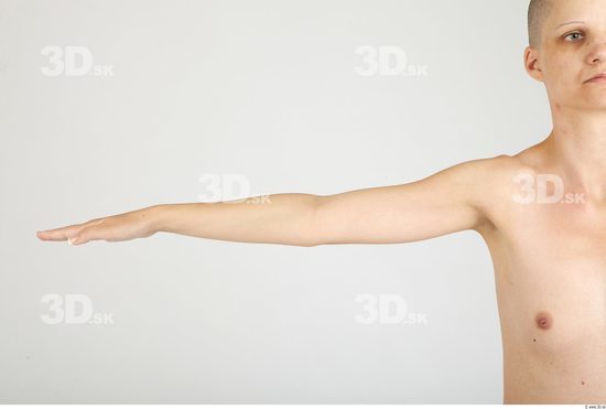 Arm Whole Body Woman Animation references Nude Slim Studio photo references