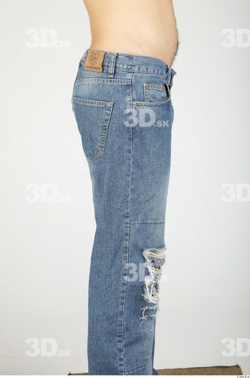 Thigh Whole Body Man Casual Jeans Average Studio photo references