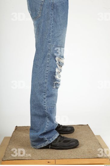 Calf Whole Body Man Casual Jeans Average Studio photo references