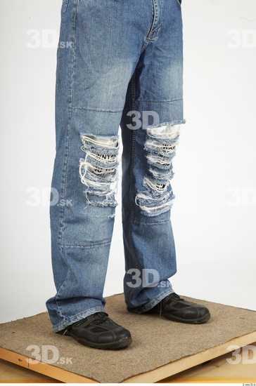 Calf Whole Body Man Casual Jeans Average Studio photo references