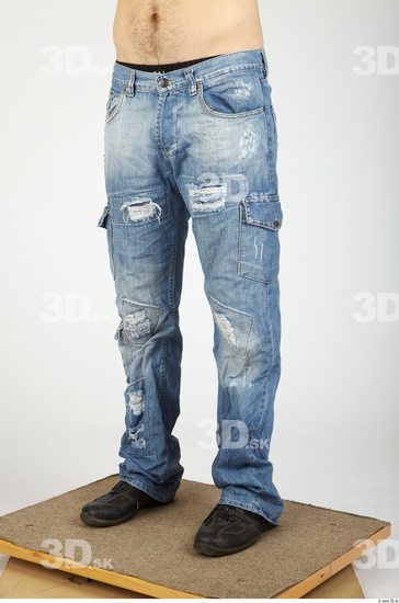 Leg Whole Body Man Casual Jeans Average Studio photo references