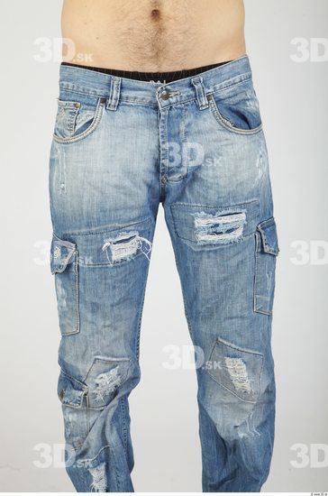 Thigh Whole Body Man Casual Jeans Average Studio photo references