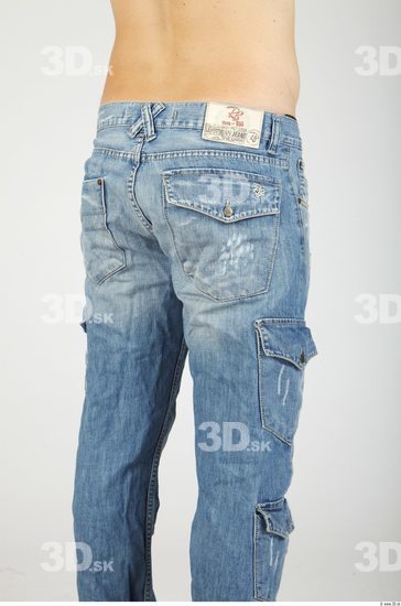 Thigh Whole Body Man Casual Jeans Average Studio photo references