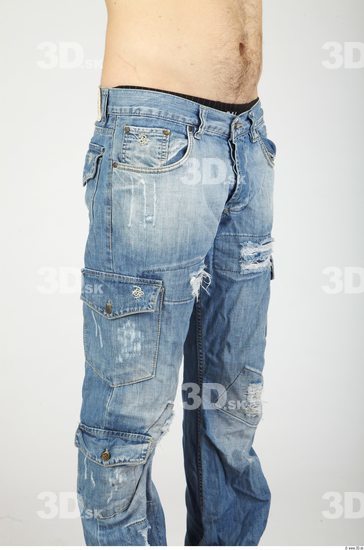 Thigh Whole Body Man Casual Jeans Average Studio photo references