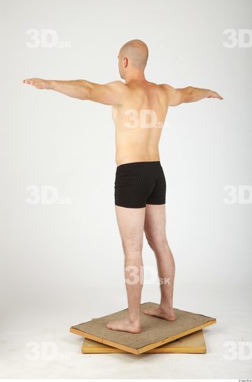 Whole Body Man T poses Casual Underwear Pants Average Studio photo references