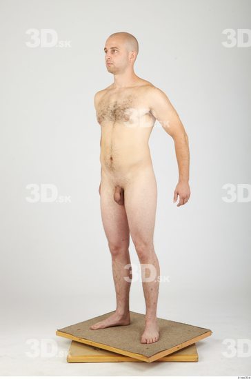 Whole Body Man Animation references Hairy Nude Casual Average Studio photo references