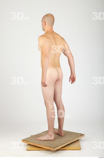 Whole Body Man Animation references Nude Casual Average Studio photo references