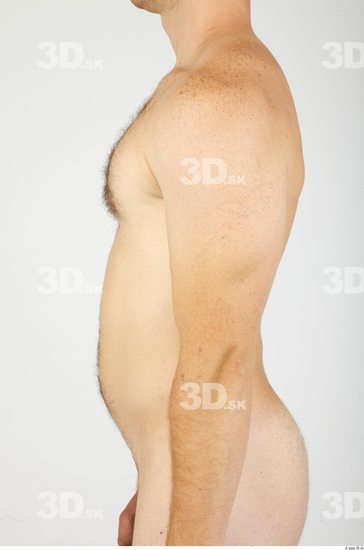 Arm Whole Body Man Nude Casual Average Studio photo references