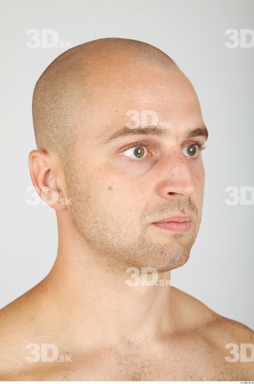 Whole Body Head Man Animation references Casual Average Bald Studio photo references