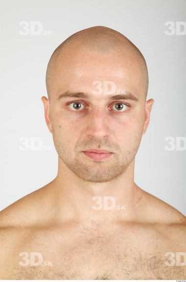 Whole Body Head Man Animation references Casual Average Bald Studio photo references