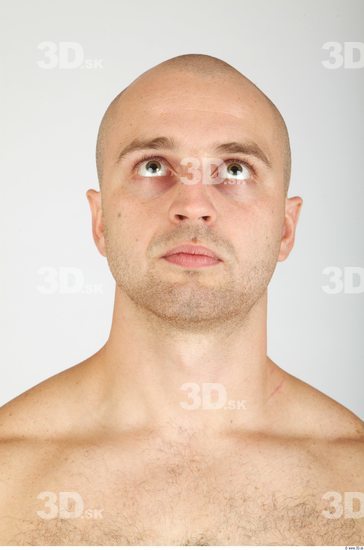 Whole Body Head Man Animation references Casual Average Bald Studio photo references