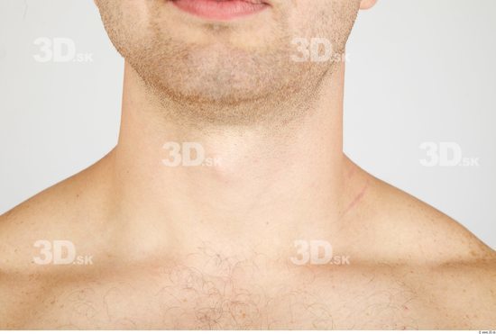 Neck Whole Body Man Nude Casual Average Studio photo references