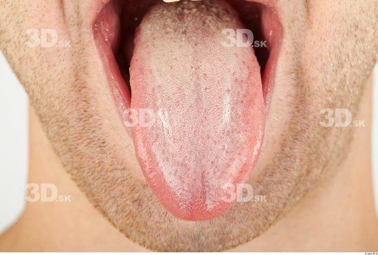 Whole Body Tongue Man Casual Average Studio photo references