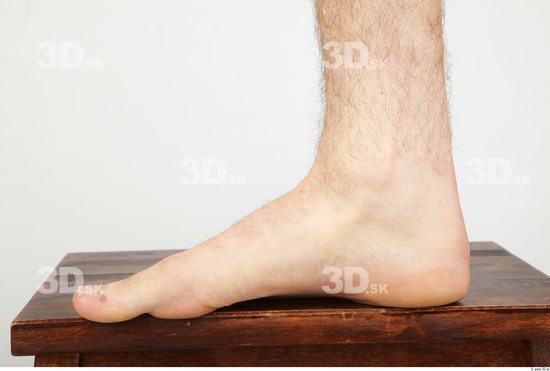 Foot Whole Body Man Nude Casual Average Studio photo references