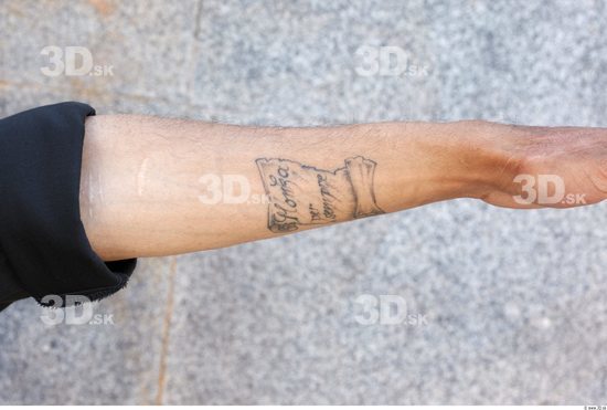 Forearm Man White Tattoo Nude Slim