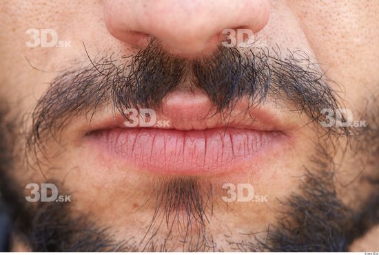 Mouth Man White Average Bearded