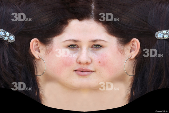 Head Woman White Birthmarks Jewel Head textures