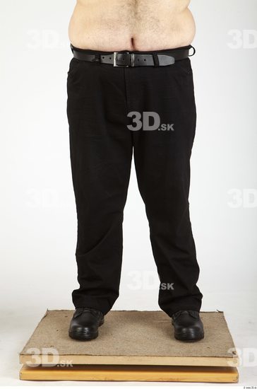 Leg Whole Body Man Casual Trousers Overweight Studio photo references