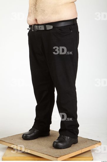 Leg Whole Body Man Casual Trousers Overweight Studio photo references