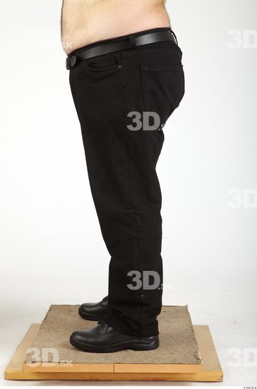 Leg Whole Body Man Casual Trousers Overweight Studio photo references