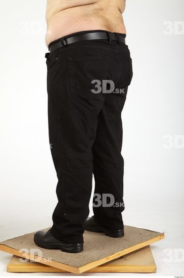 Leg Whole Body Man Casual Trousers Overweight Studio photo references