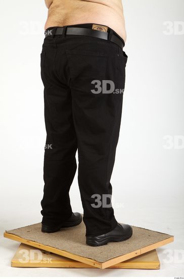 Leg Whole Body Man Casual Trousers Overweight Studio photo references