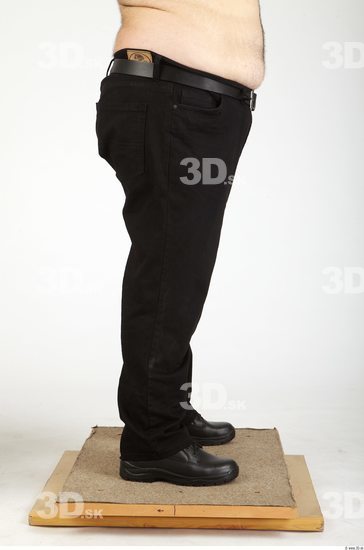 Leg Whole Body Man Casual Trousers Overweight Studio photo references