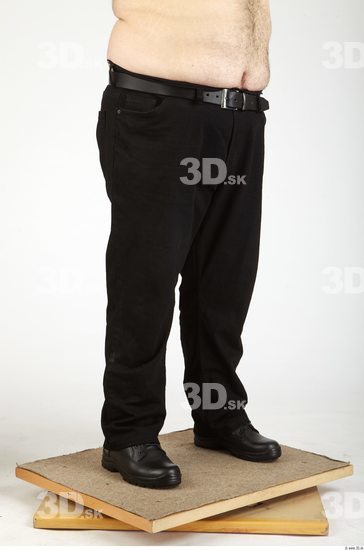 Leg Whole Body Man Casual Trousers Overweight Studio photo references