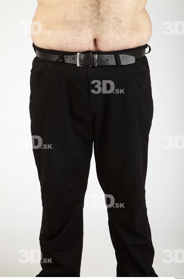 Thigh Whole Body Man Casual Trousers Overweight Studio photo references