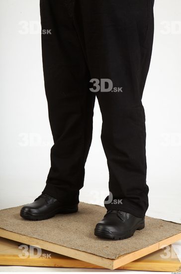 Calf Whole Body Man Casual Trousers Overweight Studio photo references